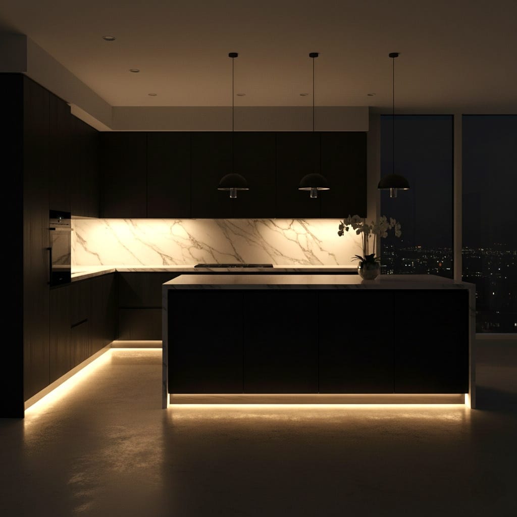 Iluminación inteligente en living